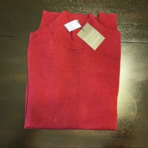 JoS.A.Bank Traveler Collection Pima Cotton Mock Neck Sweater | Size M